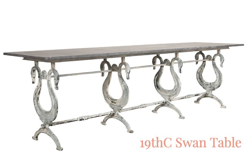 iron swan table