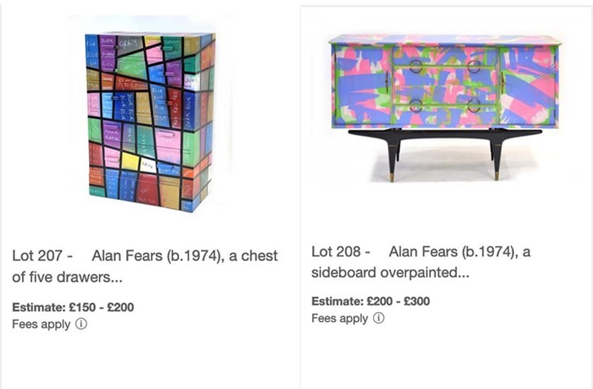 Alan Fears Items in Auction