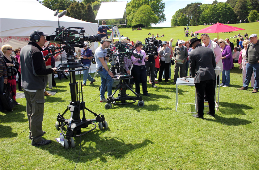 The Antiques Roadshow filming at Plas Newydd